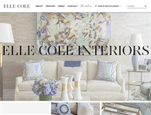 Tablet Screenshot of ellecoleinteriors.com